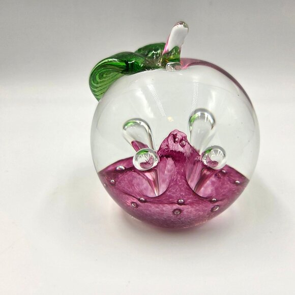 Caithness Glass Windfall Ruby Apple Paperweight Scotland Teacher Nature Decor - Picture 10 of 14